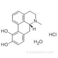4H-Dibenzo [de, g] kinolin-10,11-diol, 5,6,6a, 7-tetrahidro-6-metil-, hidroklorür, hidrat (2: 2: 1), (57195826,6aR) CAS 41372- 20-7